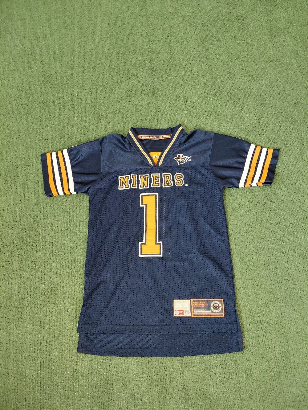 Youth Colosseum Athletics UTEP Miners #1 NCAA College Football Sports Jersey Sz